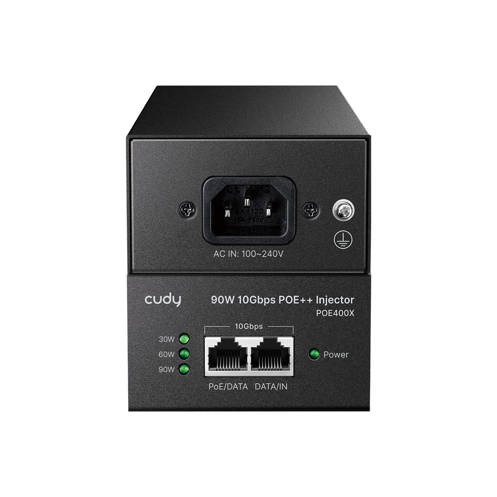 90W 10 Gbps PoE++ Injector, POE400X